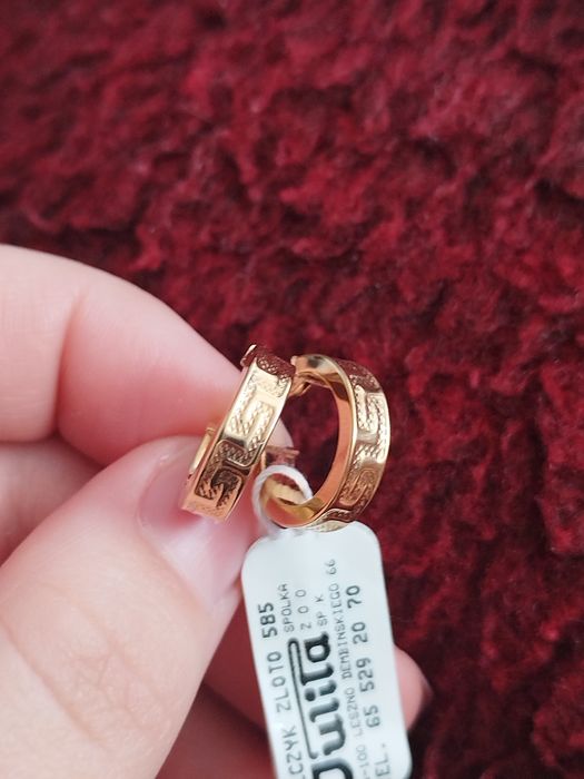 Sprzedam złote kolczyki