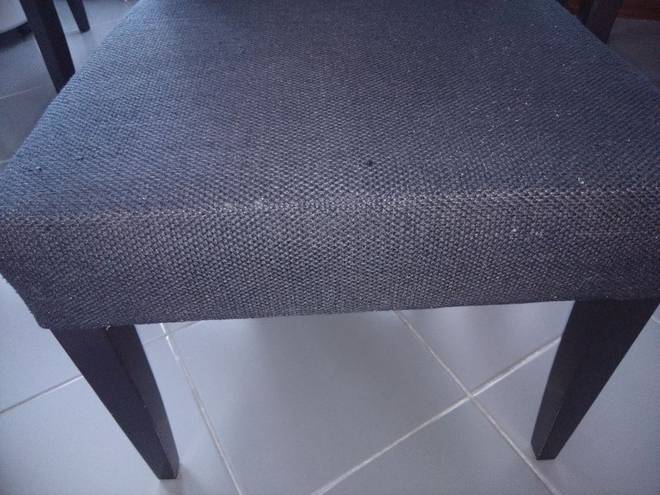 Conjunto de 4 cadeiras cinza
