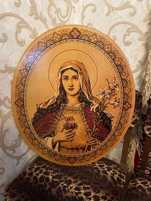Картина , дерево , різьба