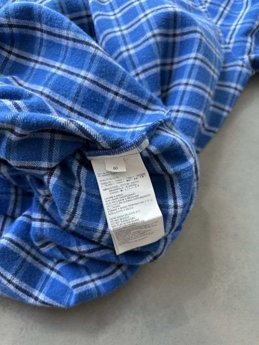 Оригінальна чоловіча рубаха 1017 ALYX 9SM Checked Flannel Shirt Blue Overshirt