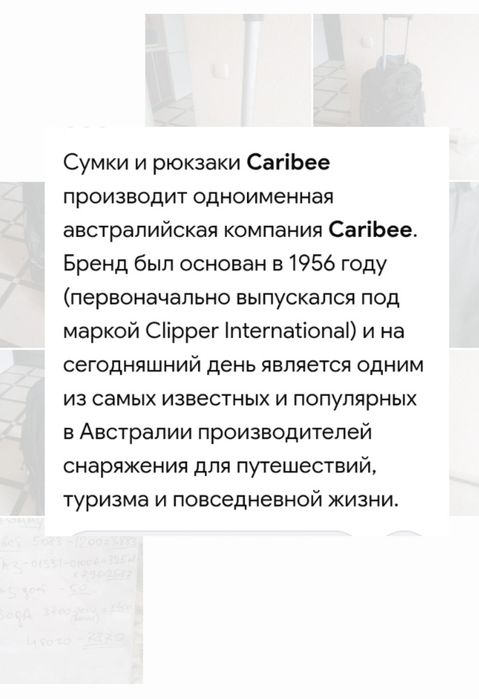 Дорожная сумка. Рюкзак. CARIBEE. Трансформер.