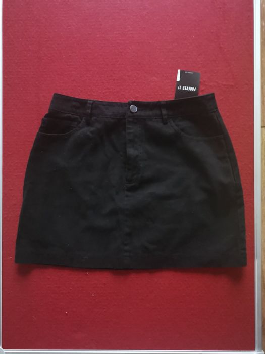 Spódnica jeansowa czarna M Nowa forever 21