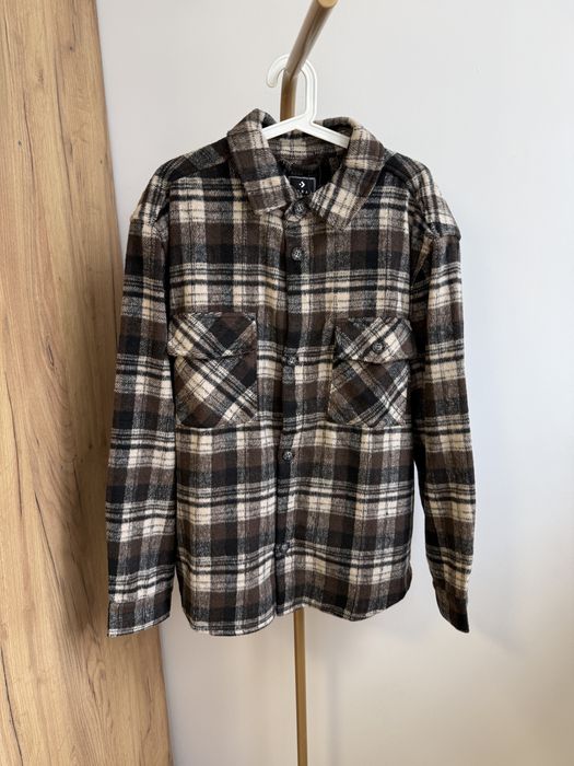 Kurtka męska koszulowa flanela w kratkę 2XL