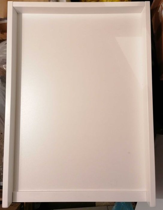 PRZEWIJAK drewniany biały na łóżeczko 120x60 nadstawka nakładka