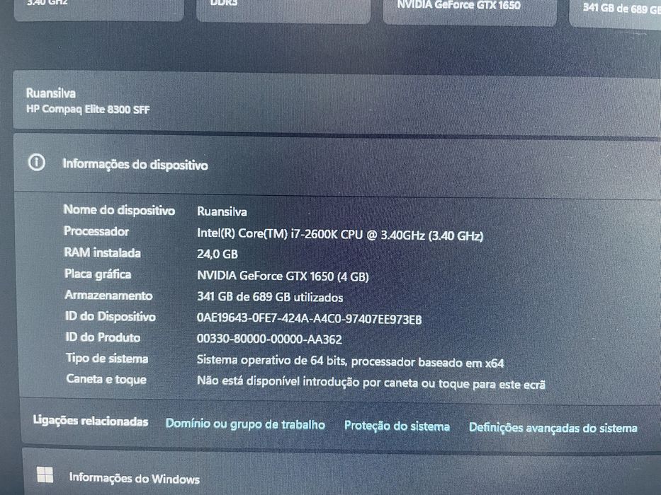 Vendo pc completo 280€