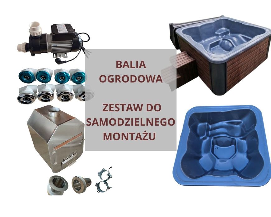 BALIA OGRODOWA 220x220cm zestaw do samodzielnego montażu DIY Szybka dostawa na terenie całej Polski