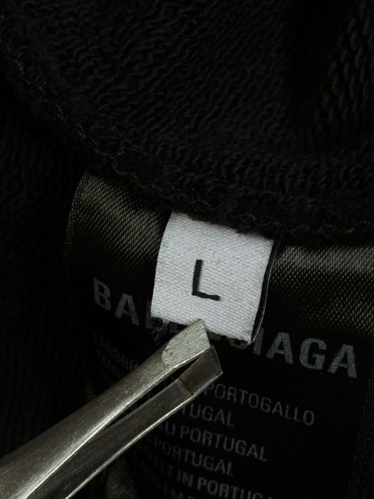 Balenciaga tab worn-out black zip-up hoodie 1:1: 4 900 грн. - Худи