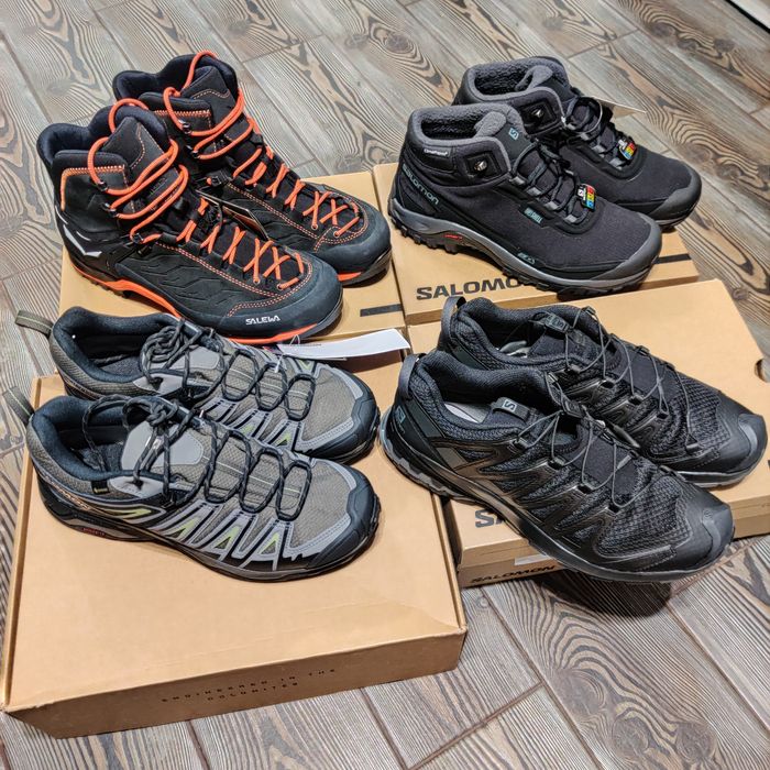 Salomon Shelter, x ultra, xa pro 3d. Salewa Trainer GTX