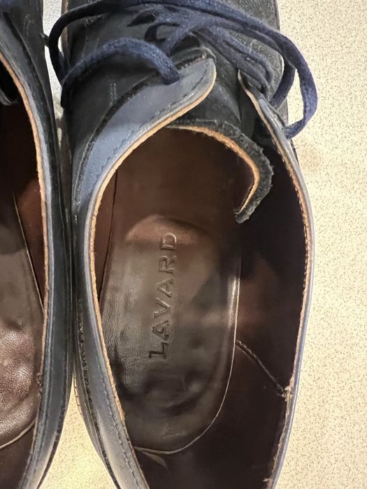 Buty lavard skóra HQ rozm 41 eleganckie granatowe