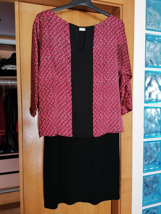 Vestido (efeito saia/blusa) Promod