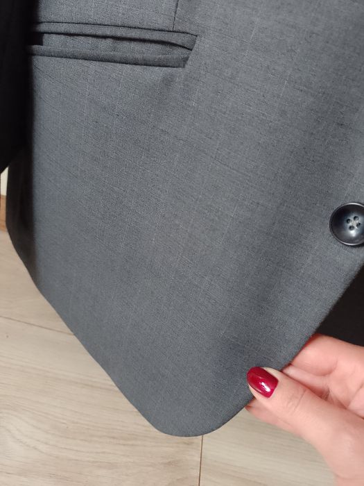 Garnitur męski szary