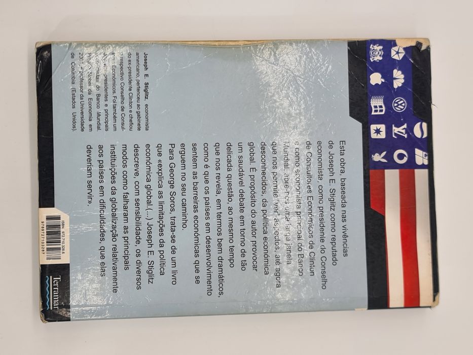 Livro Globalização A Grande Desilusão de Joseph Stiglitz