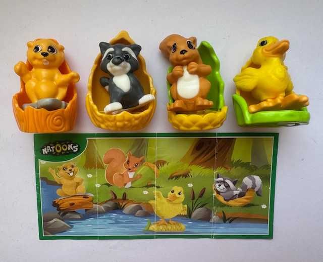 Серия игрушек киндер сюрприз Животные у ручья (2016) NATOONS