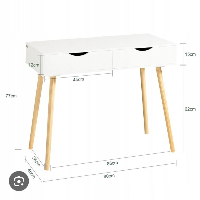 Biurko dziecięce w stylu skandynawskim