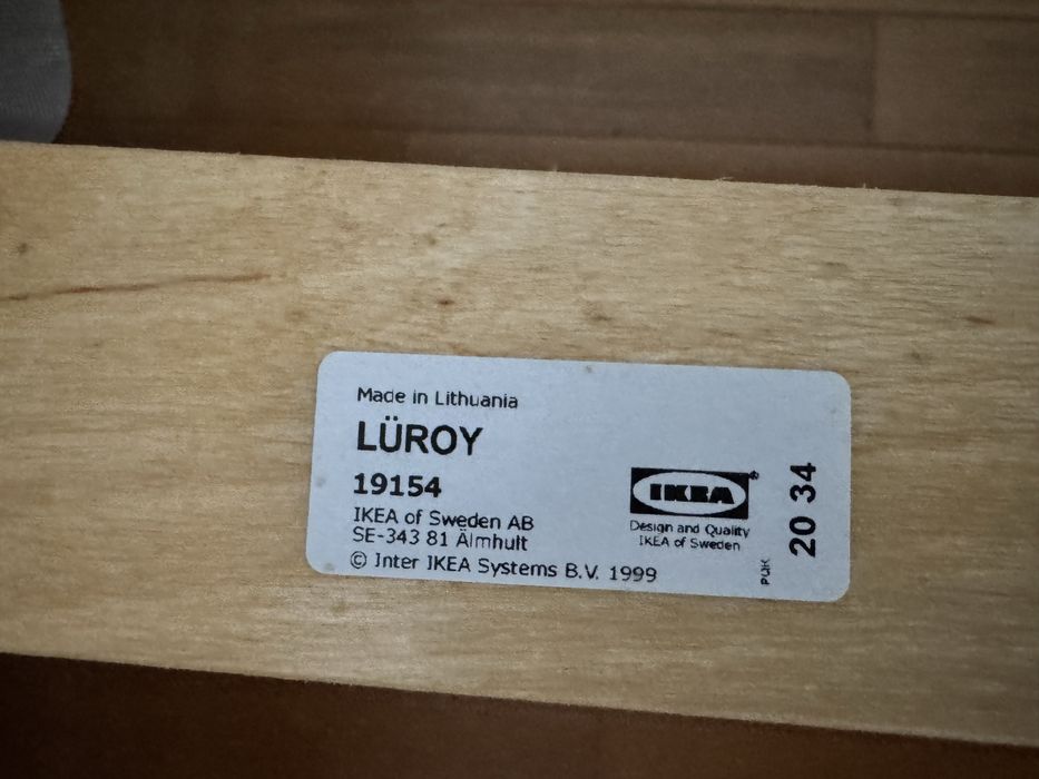 Cama Criança Minnen(extensivel cor branca)com estrado e colchão