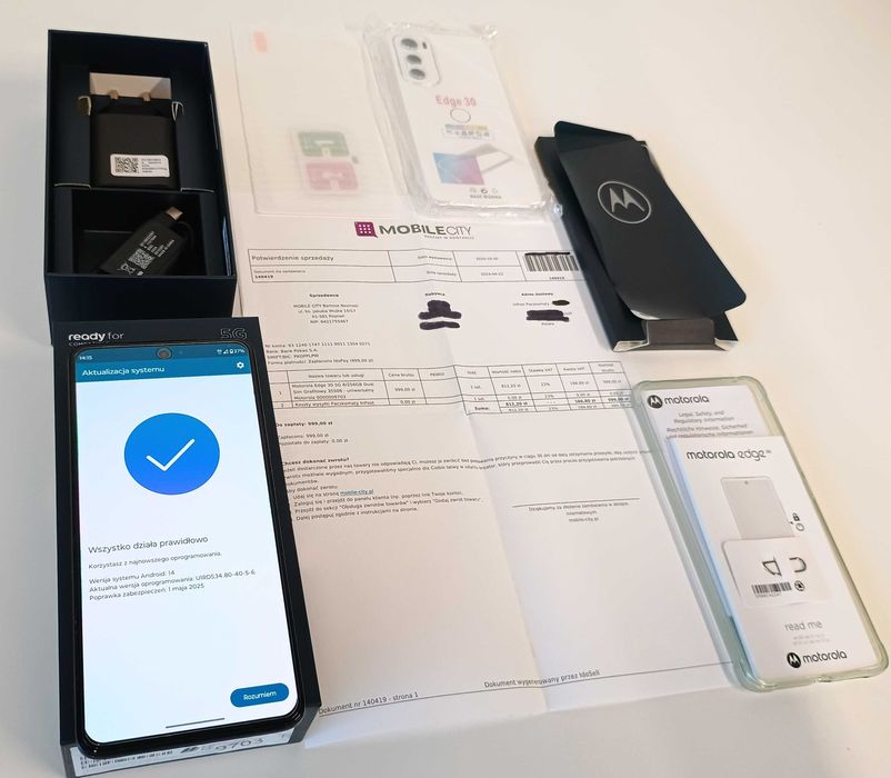 Motorola Edge 30 5G | 8/256GB Meteor Grey | Gwaran 144Hz | Bateria 87%