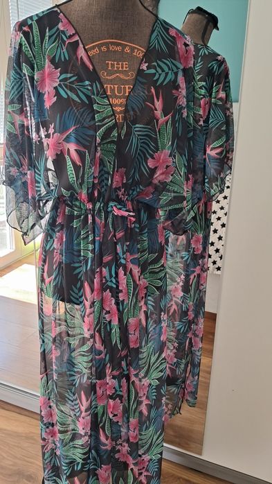 Narzutka plażowa maxi lekka zwiewna