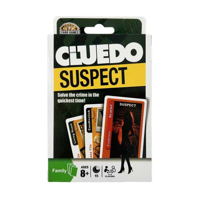 Jogo de Cartas Cluedo Suspect casa jogos tabuleiro NOVO SELADO