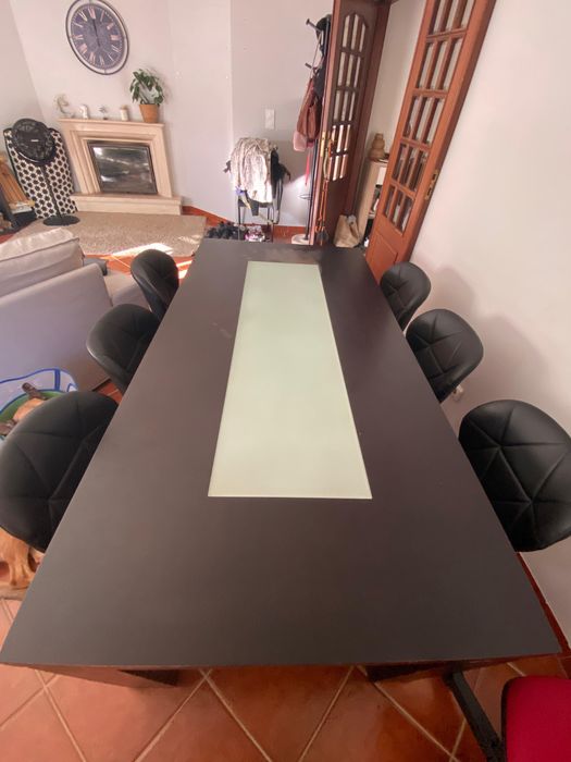 Mesa de Jantar em Madeira Maciça 180x90 cm – 150€