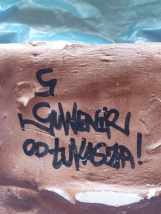 Zegar Celtycki stojący gipsowy