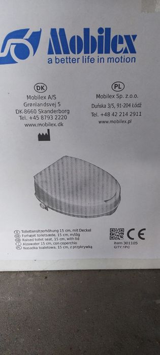 Nakladka na toaletę dla chorego