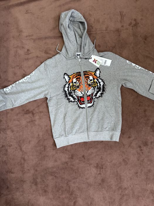 зипка ed hardy, кофта ed hardy, кофта тигр