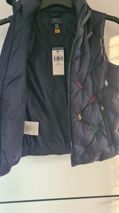 Kamizelka bezrękawnik puchowy Polo Ralph Lauren monogram koń