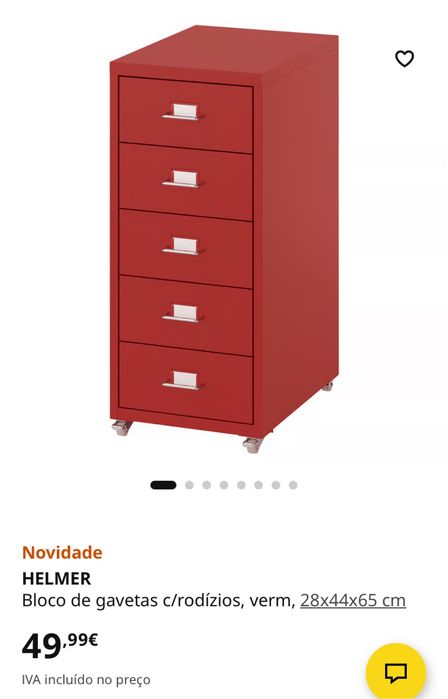 Bloco de gavetas ikea com rudizios