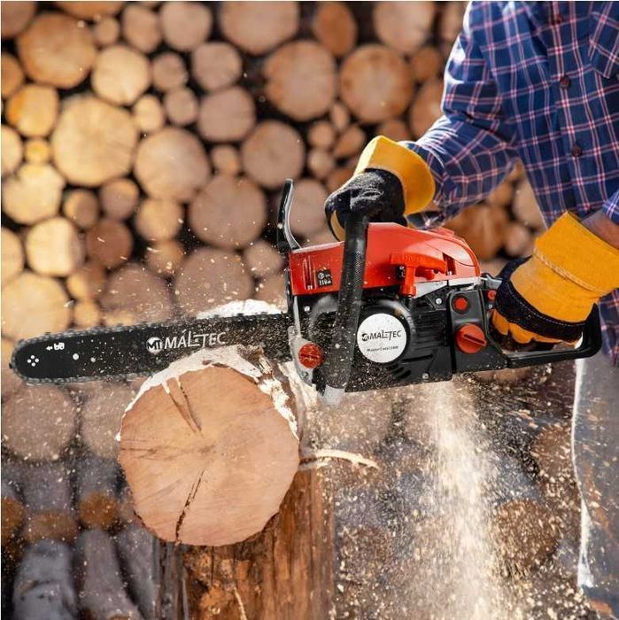 Zestaw XXL Piła łańcuchowa MalTec 4200W 5,7 KM Spalinowa Pilarka NOWA