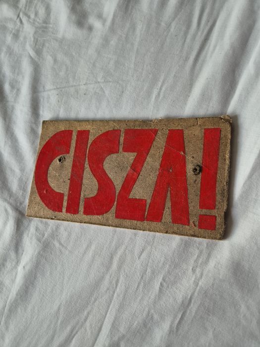 Tablica PRL stara CISZA!