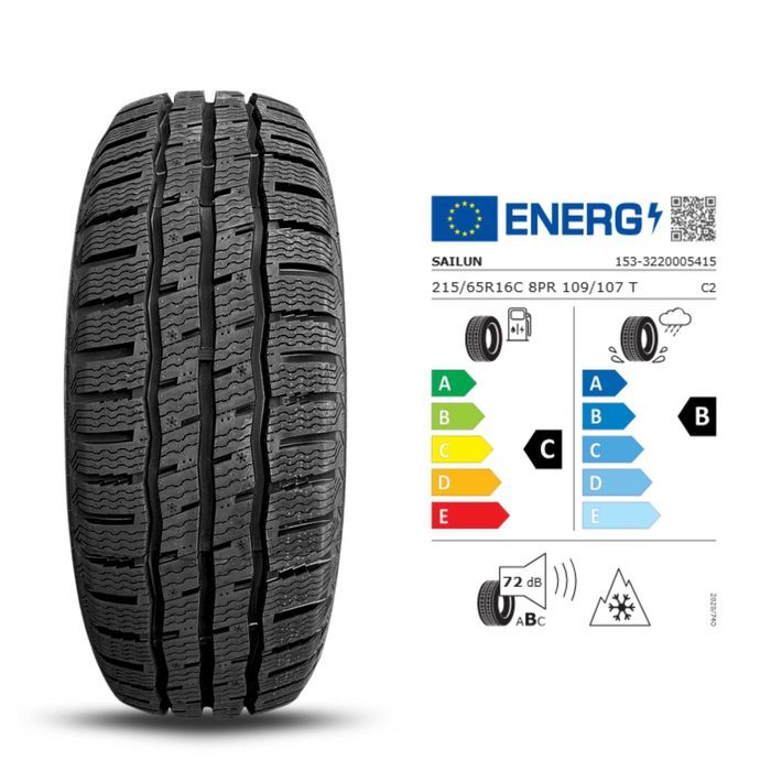 Nowe koła zimowe 16" RENAULT Trafic JL L 215/65R16c Sailun SREBRNY
