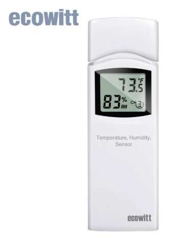 Ecowitt WN31(WH31) Termometr Higrometr Bezprzewodowy 8-kanałowy Nowe