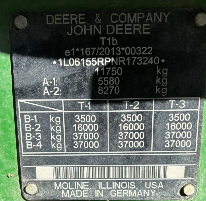 John Deere 6r155 commandPro 656 Mth !