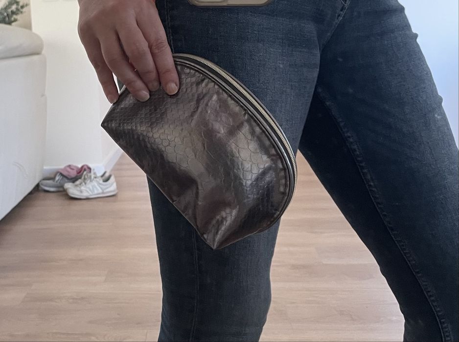 Bolsa prateado escuro