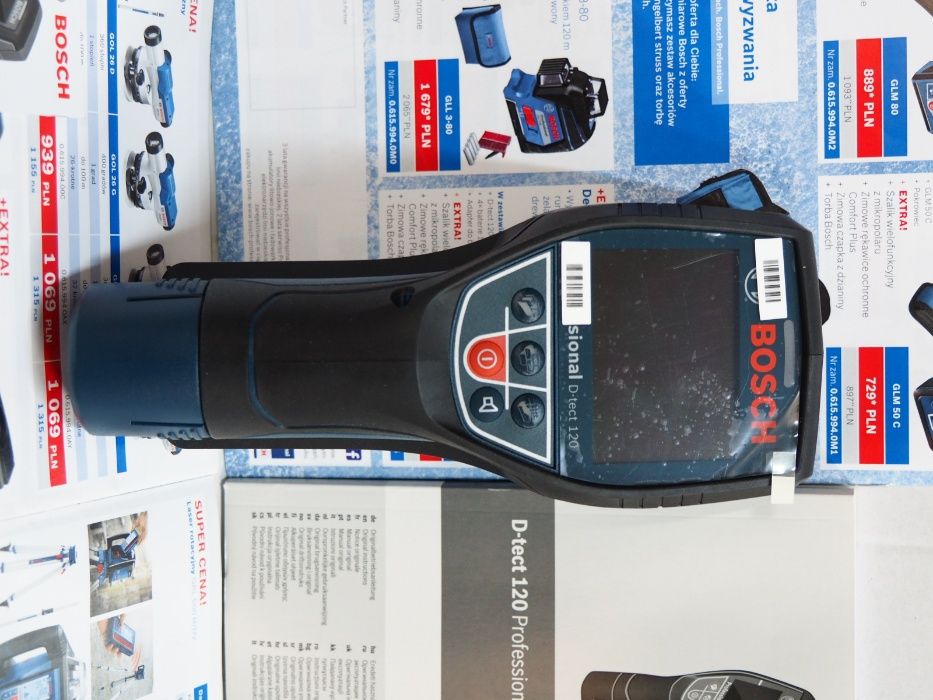 BOSCH D-TECT 120 detektor czujnik wykrywacz kabli szukacz drewno