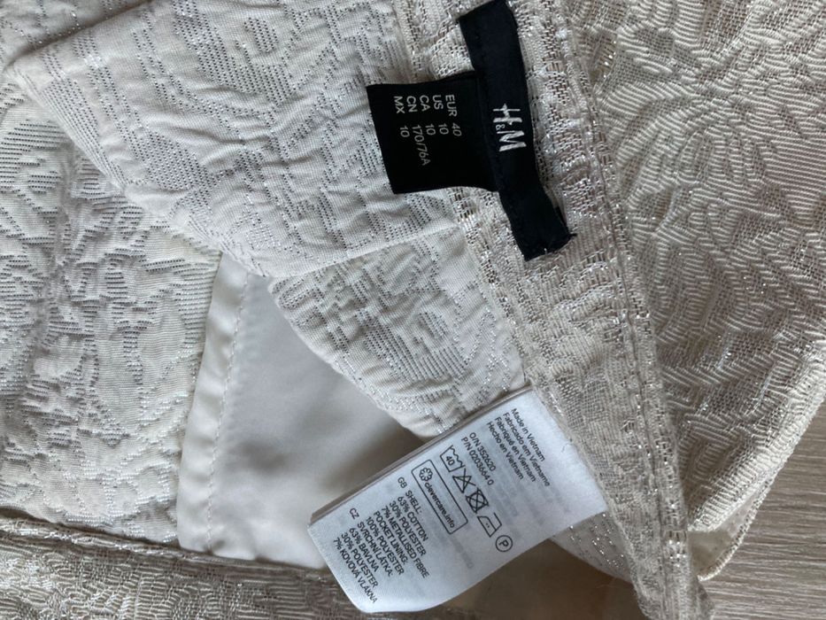 Spódnica h&m święta/sylweter 40 złota