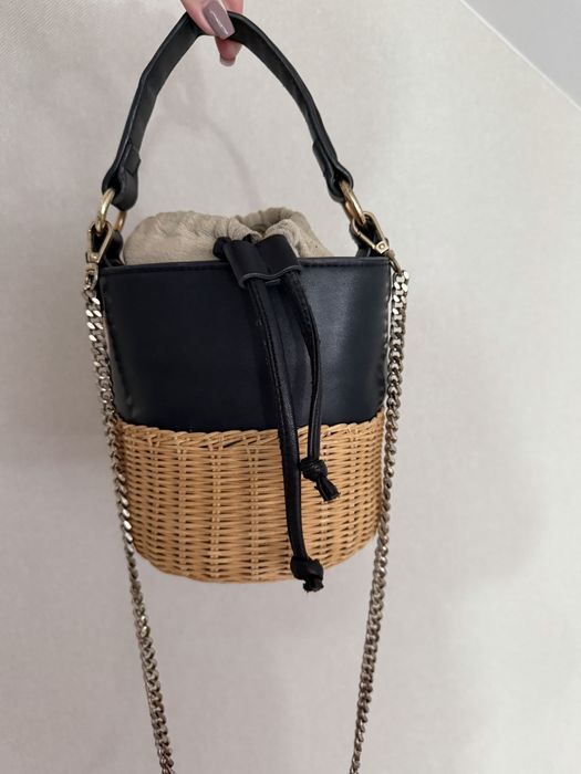 Torebka Zara koszyk rattan