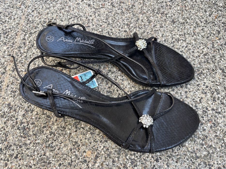 Sandaly 37 nowe czarne anne michelle