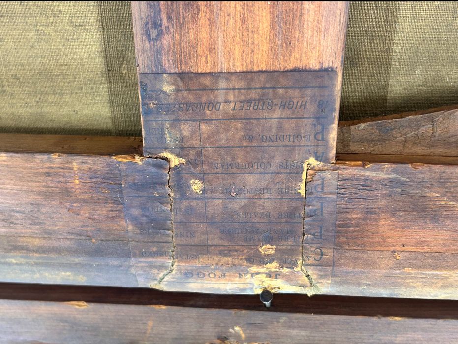 Stary Obraz Olejny 1850 r Malarstwo Francja, Duży Obraz