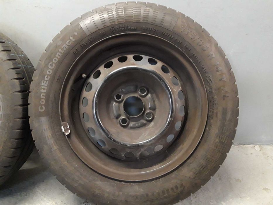 Koła stalowe 14 Toyota Yaris 4x100, Continental 175/65R14, 2019 rok