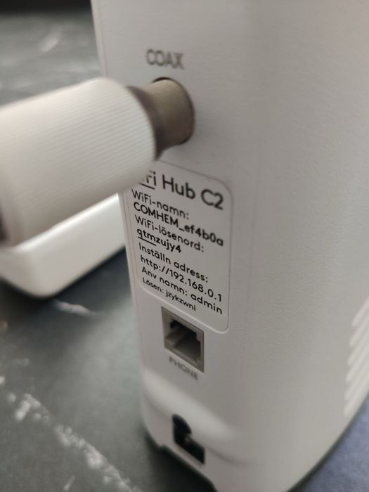 Роутер модем Com Hem 3890V3 из Швеции