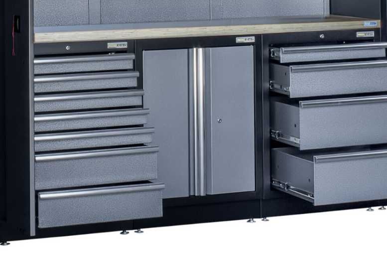 Zestaw Modułowych Mebli Warsztatowych Garażowych VIBER-SYSTEM OPCJA 4