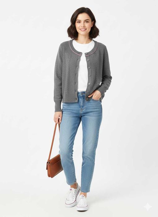 Стильний вовняний кардиган від Next, L-2XL