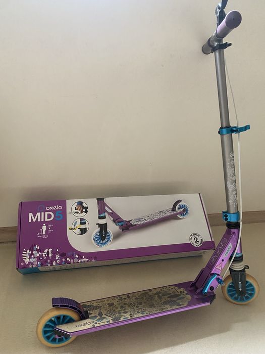 Hulajnoga Oxelo Scooter Play 6 Purple White 6-9 lat