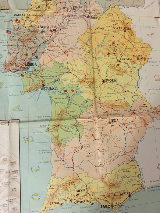 Mapa de Portugal, de 1965 de Manuel Pinto de Sousa  

A carta de