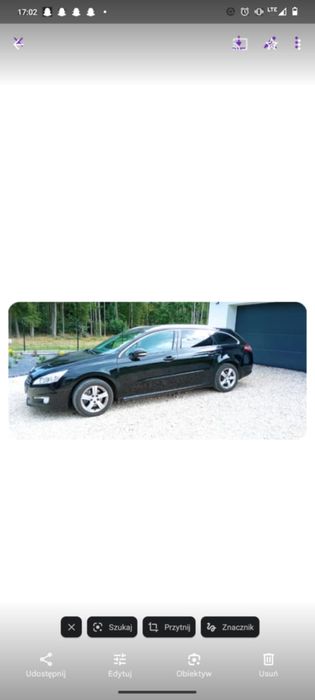 Peugeot 508 uszkodzony