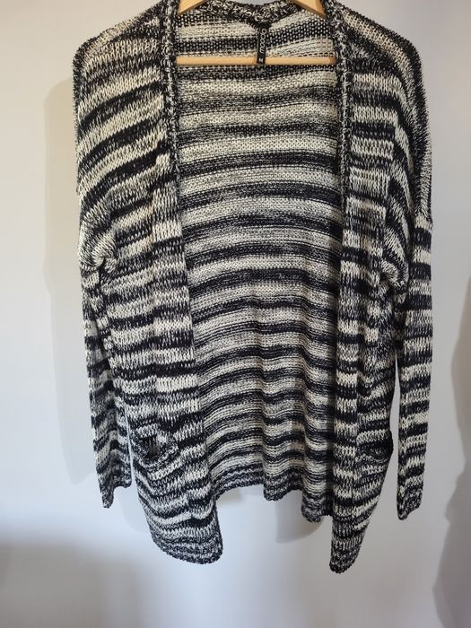 Sweter/kardigan w paski rozmiar M