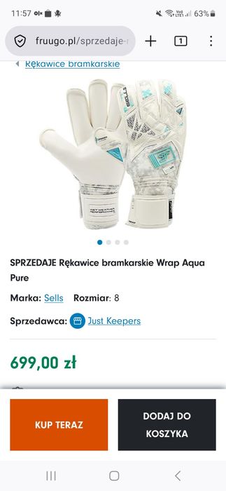 Rekawice Seels Wrap Aqua