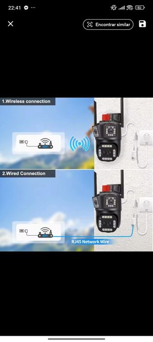 Câmara de vigilância WiFi/TOP