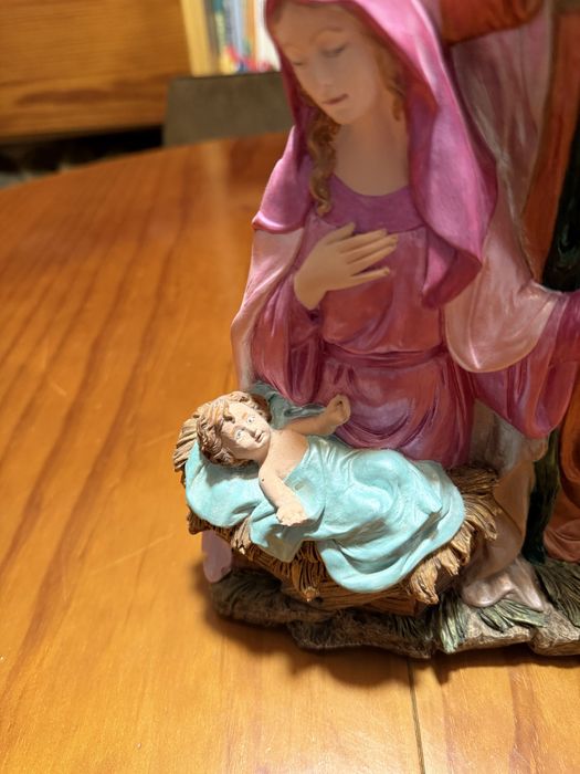 Sagrada família pintada à mão